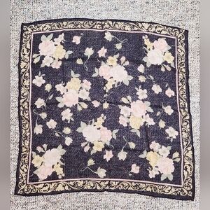 Liz Claiborne Floral Silk Neck Scarf